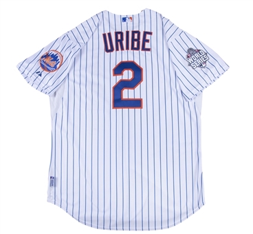 2015 Juan Uribe World Series Game Used New York Mets Home Jersey - Used For Games 3 & 4 (MLB Authenticated)